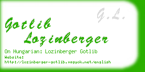 gotlib lozinberger business card
